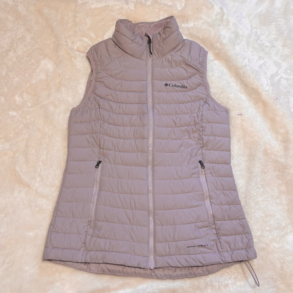 Columbia Purple Quilted Vest Lightweight Insulated